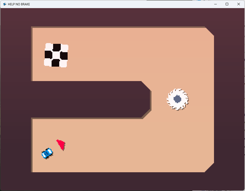 Animated Gif showing the boost and crash particle effects